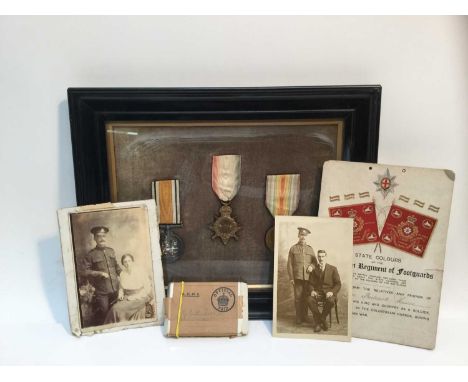 First World War 1914 - 15 Star Trio comprising 1914- 15 Star, War and Victory medals named to 11104 PTE. G. F. Hawes. C. GDS.