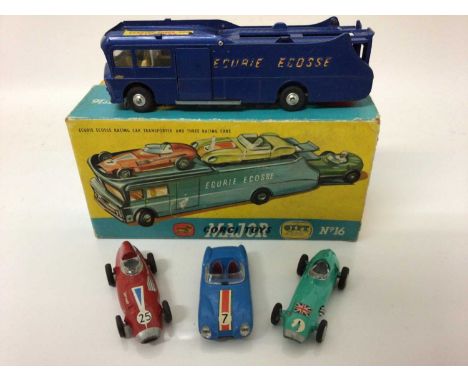 Corgi Major Ecurie Ecosse Racing Car Transporter and Three Racing Cars Gift Set No.16 plus Simon Snorkle Fire Engine No.1127,