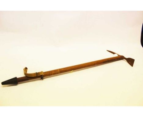 Second World War British military axe, with steel head by Cornelius Whitehouse, stamped with broad arrow and dated 1944, with