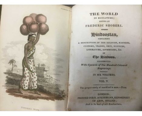 Frederic Shobert, The World in Miniature, Hindoostan volumes 5 and 6 (Two volumes bound as one). Around 1820 with colour engr
