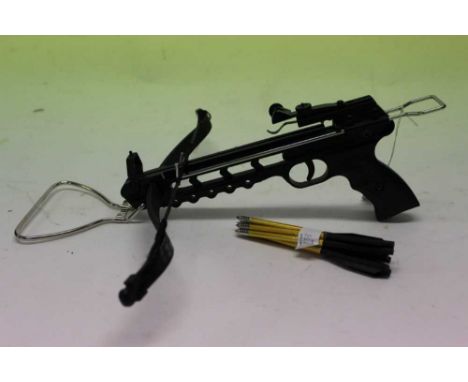 Modern Pistol grip crossbow with bolts- 85 lbs pull weightCondition report: Very good condition