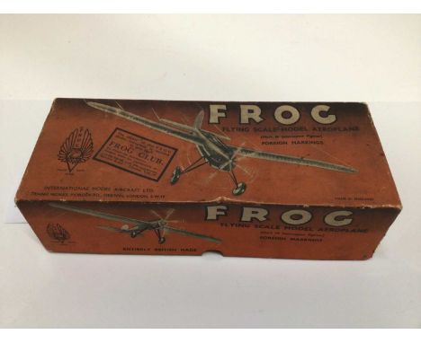 Frog Flying scale model aeroplane in original box with instructions.