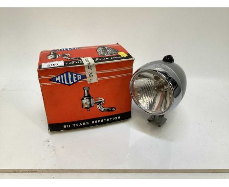 Vintage Miller cycle lamp and generator in original box, new old stock 