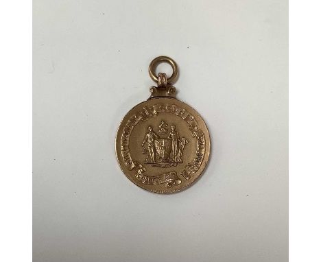 Birmingham County Football Asssociation Charity Cup winners medal, 9ct gold, hallmarked Vaughton &amp; Sons, Birmingham 1930,