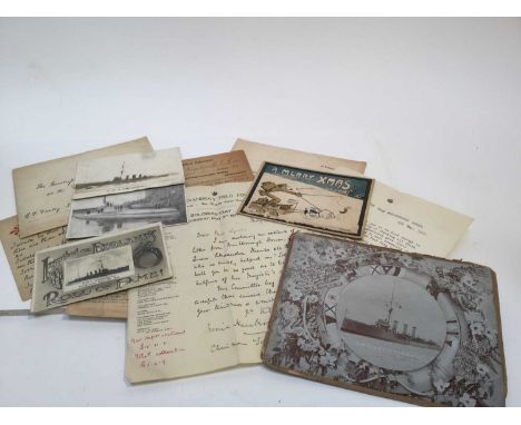 Collection of First World War ephemera to include Queen Alexandra's Field Force Fund letter, postcards and other items.