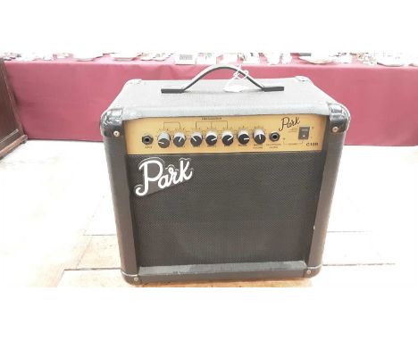 Park Model G10R amplifier together with an old Decca record player and records (2)