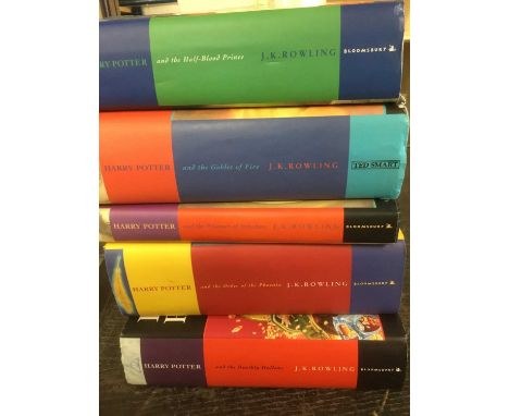 Good collection of Harry Potter books, including four first editions, with dust jackets (5)Condition report: The Prisoner of 