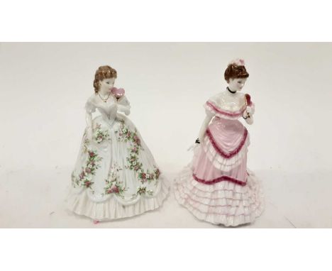 Two Royal Worcester limited edition figures - Queen of Hearts, no. 3605 of 12500, and First Dance, no. 1802 of 7500, both wit