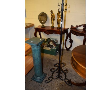WROUGHT IRON STANDARD LAMP, 147CM HIGH