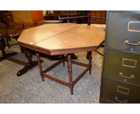 LIGHT OAK OCTAGONAL BREAKFAST TABLE, 105CM WIDE