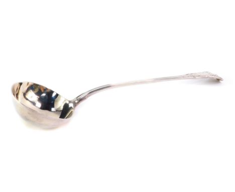 A William IV silver Kings pattern soup ladle, Mary Chawner, London 1837, 9.24oz.