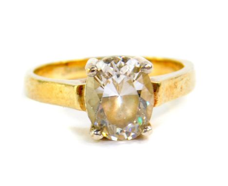 A Tru Diamonds Simple Devotion solitaire ring, size K, boxed. 