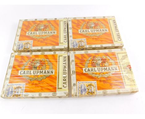 Four boxes of Carl Upmann Blue Vintage cigars, each with ten units, sealed. (40).