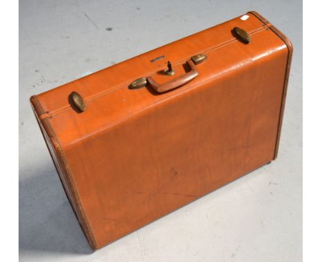 A vintage Samsonite suitcase.