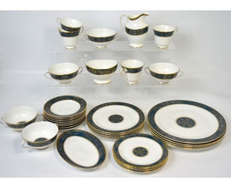 A quantity of Royal Doulton, 'Caryle' dinner and teaware to include dinner plates, cups, saucers, side plates, milk jug and s