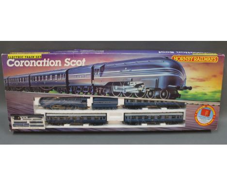 A boxed Hornby 00 gauge "Coronation Scot" electric train set (R.836)