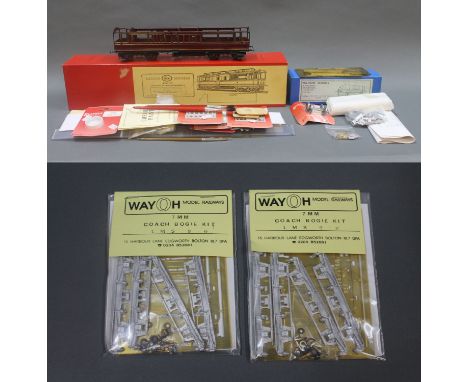 A boxed Janick models 0 gauge unassembled coach kit, "JE67", and a boxed Majestic models unassembled LNER (NBR) twin gas tank