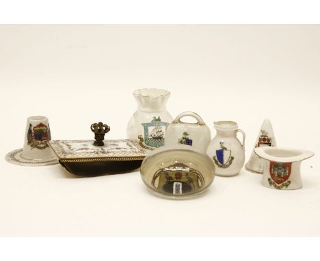 A collection of china to include a quantity of Goss and other similar