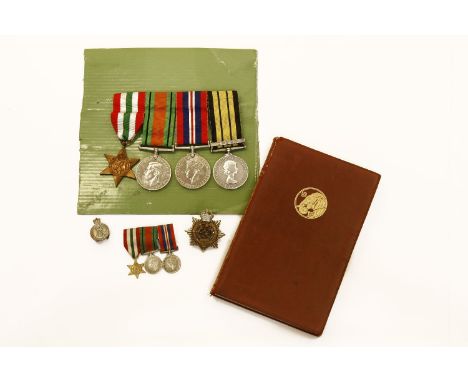 A group of four medals, named to 'Capt. R. I. Smith R.A.S.C.', comprising The Italy Star, The Defence Medal, War Medal and Af