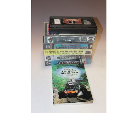 A SELECTION OF STEAM ENGINE TAPES & A STEAM ENGINE BOOK