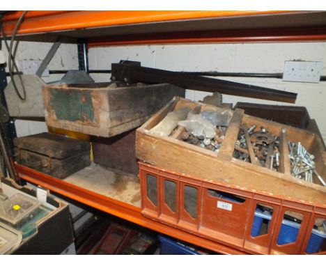 A LARGE SELECTION OF HAND TOOLS, SCREWS, NAILS, BOLTS ETC