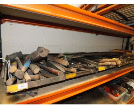 FIVE TRAYS CONTAINING HAND TOOLS