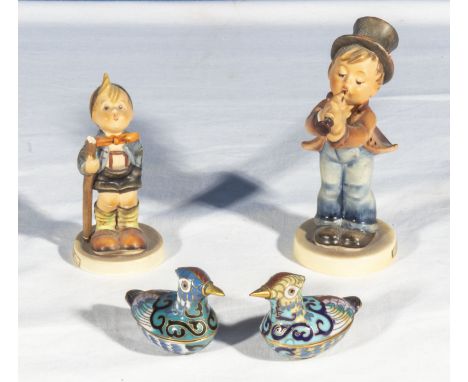 Two Goebel figures and two ducks