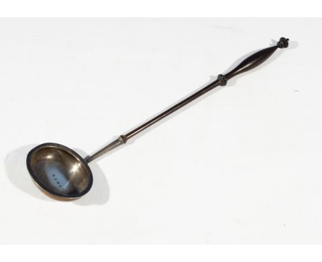 A Georgian silver toddy ladle, stamps for Edinburgh 1828 makers mark Adam Elder