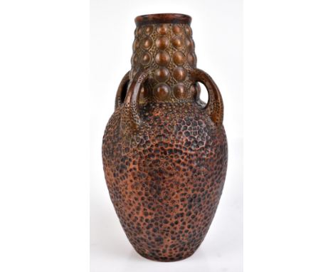 BRETBY; a ‘Clanta’ four handled vase, impressed marks and no.23432 to base, height 33cm.Additional InformationLight general w