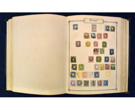 CLASSIC WORLD ISSUES in a 'Victorian Philatelic Album', with largely 19th century with a few later additions. Note strong Gre