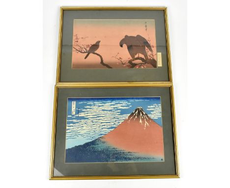 HOKUSAI KATSUSHIKA; a Japanese ukiyo-e woodblock print, 'Red Fuji' from the Thirty-Six Views of Mt. Fuji series, 24.5 x 36.5c