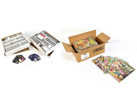 A collection of trading cards for the World of Warcraft and Versus System trading card games, also predominantly British issu