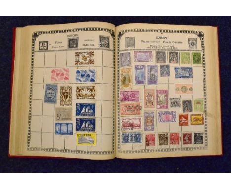 WORLD in a vintage 'Black Cat' album of 1907, some later additions to about 1930's, note Commonwealth rangers etc.