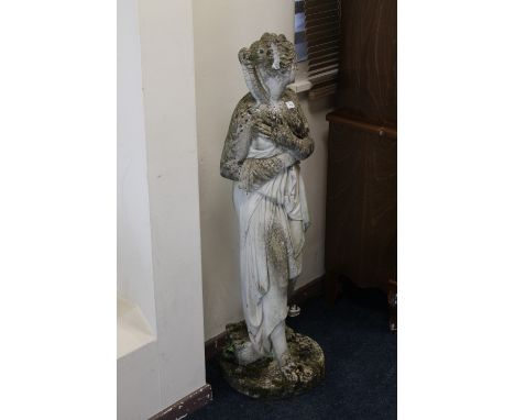 A LADY GARDEN STATUE