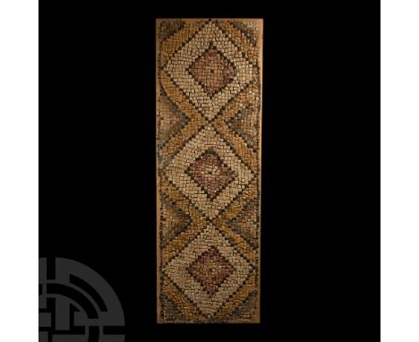 Circa 6th century A.D.. Comprising a triple geometric rhomboidal figure, where three rhombuses are drawn one inside the other