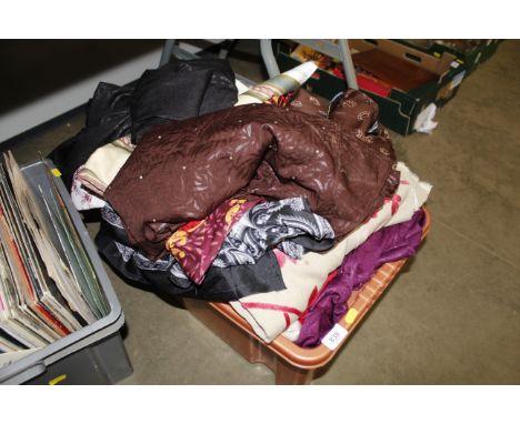 A box of textiles