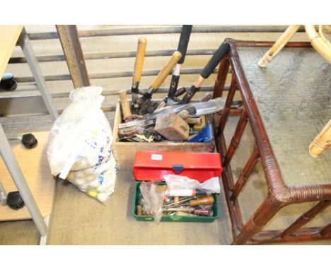 Two boxes of various tools