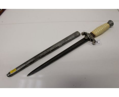 Nazi German Army Officers' dress dagger - composite with white grip and scabbard