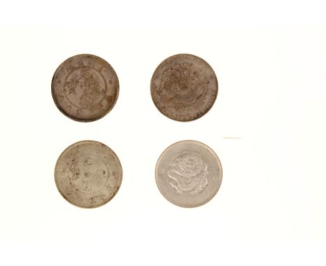 China - Yunnan Province silver 50 Cents - 1911 - 1915 (N.B.  three circles below pearl).  GVF, 1909 - 1911 (N.B.  seven flame