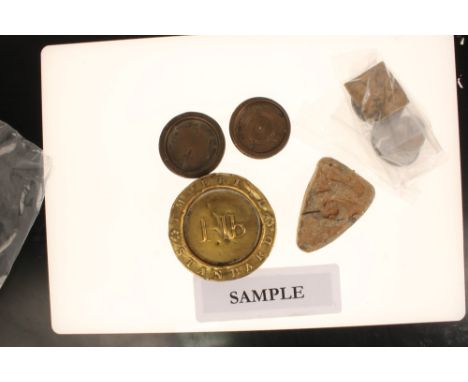 Scale weights - Medieval to 19th century, in lead copper, brass and pewter (N.B.  some Scarce) (16 weights)