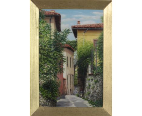 Candace Jans, American, (b. 1952)"Study, Piazza Di Bellosguardo," oils, alkyd on panel, approx. 23cms x 18cms (9" x 7"), sign