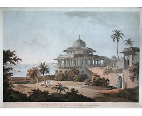 After Thos. Daniels & J. Wakes"Interior View of Palace Madura," published by Daniels, May 1798, approx. 54cms x 74cms (21" x 