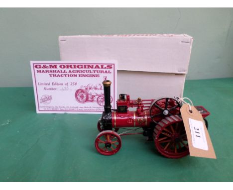 G &amp; M ORIGINALS BOXED MARSHALL TRACTION ENGINE, LIMITED EDITION NO: 135 OF 250 IN ORIGINAL BOX
