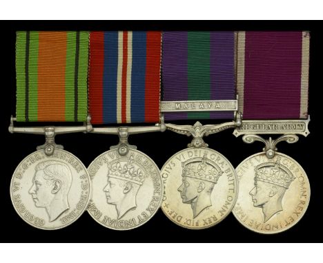 Four: Lieutenant-Colonel C. H. Cole, Royal Engineers  Defence and War Medals 1939-45; General Service 1918-62, 1 clasp, Malay