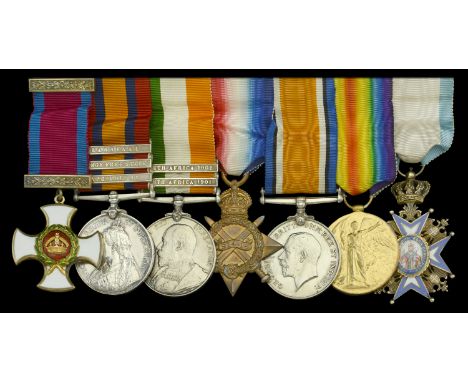 A Great War D.S.O. group of seven awarded to Lieutenant-Colonel F. A. Stephens, Royal Army Medical Corps, who was Mentioned i