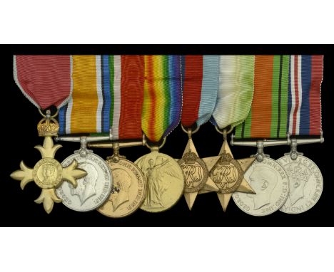 A Second War Mercantile Marine O.B.E. group of eight awarded to Captain Matthew McK. Brown, late Royal Naval Reserve and Roya