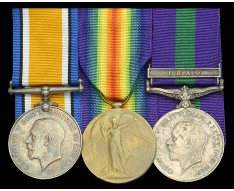 Three: Captain F. Gray, Manchester Regiment  British War and Victory Medals (Capt. F. Gray.); General Service 1918-62, 1 clas