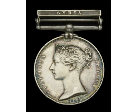Naval General Service 1793-1840, 1 clasp, Syria (Josep.. Fernie.) attempt to obliterate ‘h’ of first name, edge bruising, nea