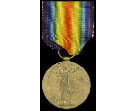 An interesting Victory Medal awarded to Private H. Haw M.M., West Yorkshire Regiment, who was caught stealing eggs from a Yor