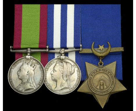 Three: Private J. Pullen, Manchester Regiment  Afghanistan 1878-80, no clasp (941 Pte. Jas. Pullen. 63rd. Regt.); Egypt and S